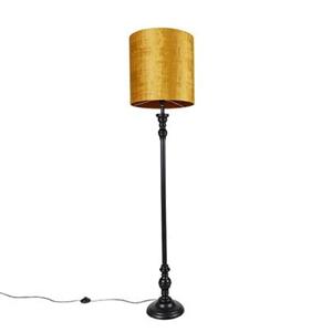 QAZQA Vloerlamp classico - Goud|messing - Klassiek | Antiek - D 40cm