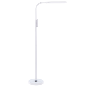 Beliani - LED-Stehlampe Weiß Kunststoff 160 cm Höhe Dimmen Fernbedienung Moderne Beleuchtung Heimbüro - Weiß