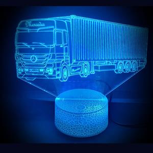Ontwerp-zelf 3D LED LAMP - MERCEDES MET TRAILER