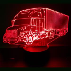 Ontwerp-zelf 3D LED LAMP - VOLVO MET TRAILER 3