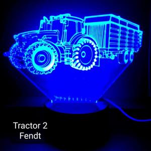 Ontwerp-zelf 3D LED LAMP - TRACTOR MET AANHANGER 2