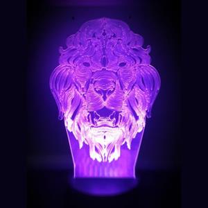Ontwerp-zelf 3D LED LAMP - LEEUWEN KOP