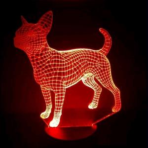 Ontwerp-zelf 3D LED LAMP - HOND CHIHUAHUA