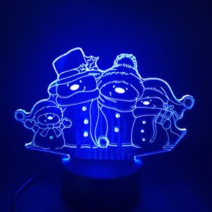 Ontwerp-zelf 3D LED LAMP - Sneeuwpoppen