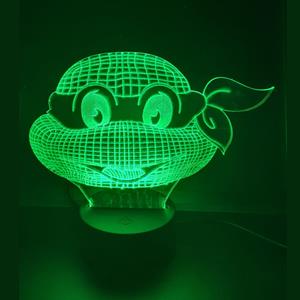 Ontwerp-zelf 3D LED LAMP - NINJA TURTLE