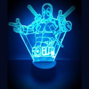 Ontwerp-zelf 3D LED LAMP - SUPERMAN SWORDS