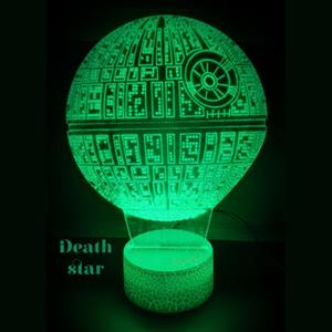 Ontwerp-zelf 3D LED LAMP - DEATH STAR
