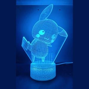 Ontwerp-zelf 3D LED LAMP - POKEMON PIKACHUC