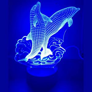 Ontwerp-zelf 3D LED LAMP - DOLFIJNEN