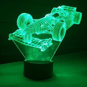 Ontwerp-zelf 3D LED LAMP - FORMULE 1