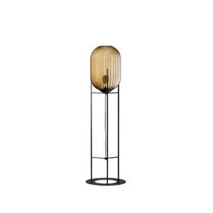 ETH  Glamm S - Vloerlamp - Ribbel glas| Amber - 136cm
