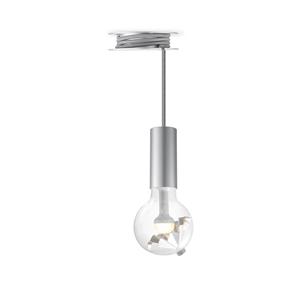 Move Me hanglamp Pulley - grijs / Umbrella 3W - zilver