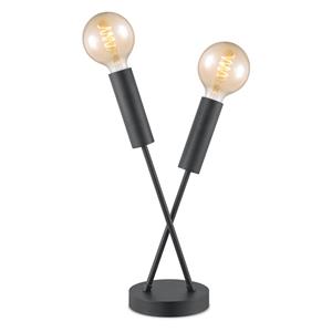 Home sweet home Light depot - tafellamp Twint 2L - zwart - Outlet