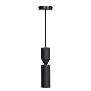 ETH Pencil Hanglamp zwart 2xGU10 ex.bulb H35cm + 200cm kabel