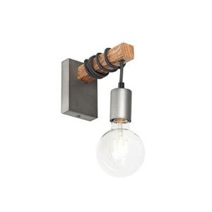 QAZQA Wandlamp gallow - Staal - Industrieel - L 8cm