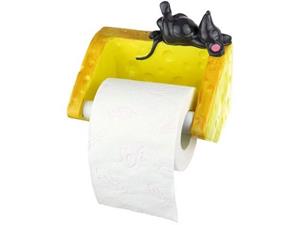 Caramel MEDIA Toilettenpapierhalter Toilettenpapier Abroller Maus mit Käse