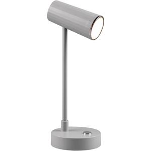 BES LED LED Bureaulamp - Trion Lono - 2.5W - Aanpasbare Kleur - Dimbaar - Rond - Mat Grijs - Kunststof