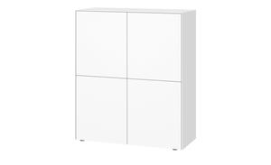 Highboard ¦ weiß ¦ Maße (cm): B: 100 H: 120 T: 43  - Möbel Kraft