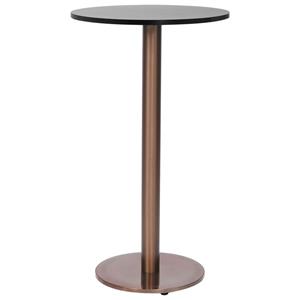 VIDAXL Bistrotisch-gestell Golden Ø45x107 Cm Edelstahl