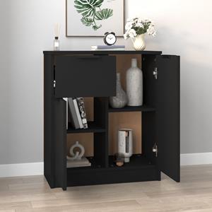 Vidaxl Sideboard Schwarz 60x30x70 Cm Holzwerkstoff