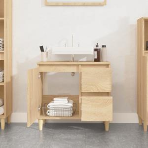 Vidaxl Badschrank Sonoma-eiche 65x33x60 Cm Holzwerkstoff