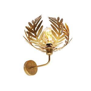 QAZQA Vintage Wandlampe Gold - Botanica Up