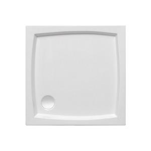 KOLMAN Duschwanne Patio Kompakt Duschtasse, Quadratisch, Acryl, integrierte Schürze, 80x80 cm, Ablaufgarnitur & Füße GRATIS