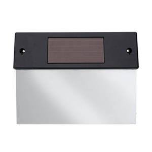 Grundig Huisnummerbord met Ledverlichting - Werkt op Zonneenergie - Wandbevestiging - Zwart/Transparant