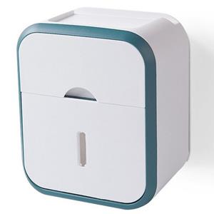 Haiaveng Toilettenpapierhalter Wandmontierte Papierhandtuchbox,Duschregal, Kein Bohren erforderlich, für Bad