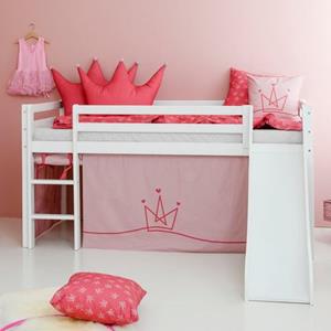 Hoppekids Hochbett ""Princess"", Rutsche & Vorhang Rosa und viel Auswahl