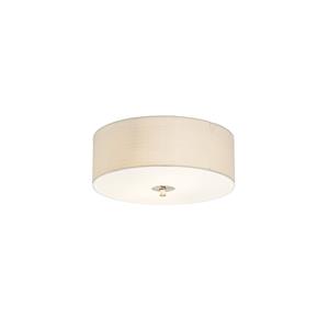 QAZQA Landelijke plafondlamp wit/crème 30 cm - Drum Jute