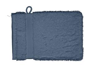 Cotonea Frottier Waschhandschuh 15 x 20 cm, Bio-Baumwolle, steinblau