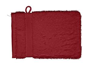 Cotonea Frottier Waschhandschuh 15 x 20 cm, Bio-Baumwolle, rot