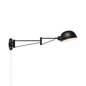 Markslöjd Wandlamp Portland, 2-voudig verstelbaar, zwart