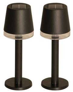 Luxform Zwarte tafellamp Cala Dor set van 2 20286.000.01