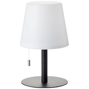 Lampe Punto led Außentischleuchte 26cm weiß/schwarz Aluminium schwarz - schwarz - Brilliant