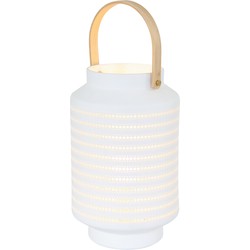 Anne Light & home Eigentijdse Tafellamp -  - Kunststof - Eigentijds - E14 - L: 14cm - Voor Binnen - Woonkamer - Eetkamer - Wit