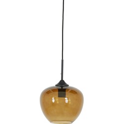 Light & Living Hanglamp Mayson - Bruin Glas - Ø23cm