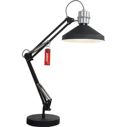 Anne Light & home Industriële Tafellamp -  - Metaal - E27 - Voor Binnen - Zwart