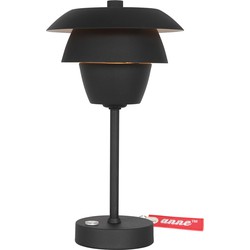 Anne Light & home Eigentijdse Tafellamp -  - Metaal - E14 - Voor Binnen - Zwart