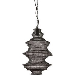 Light&Living Hanglamp Ø31x55 cm NAKISHA mat zwart