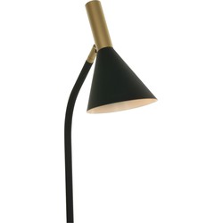 Anne Light & home Trendy Vloerlamp -  - Metaal - Trendy - GU10 - L: 25cm - Voor Binnen - Woonkamer - Eetkamer - Zwart