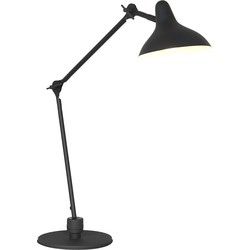 Anne Light & home Retro Tafellamp -  - Metaal - E27 - Voor Binnen - Zwart