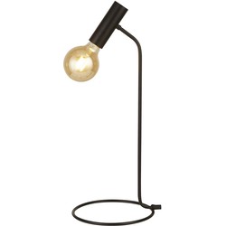 Bussandri Exclusive Landelijke Tafellamp -  - Metaal - Landelijk - E27 - L: 22.5cm - Voor Binnen - Woonkamer - Eetkamer - Zwart