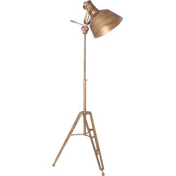 Anne Light & home Trendy Vloerlamp -  - Metaal - Trendy - E27 - L: 35cm - Voor Binnen - Woonkamer - Eetkamer - Brons