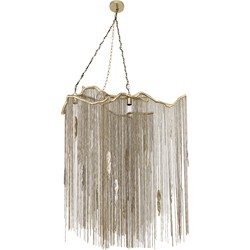 PTMD Collection PTMD Wilco Brass casted alu hanging lamp chains wide