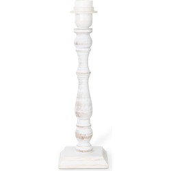 Home Sweet Home tafellamp Woodi square ↕ 38 cm - wit whitewash