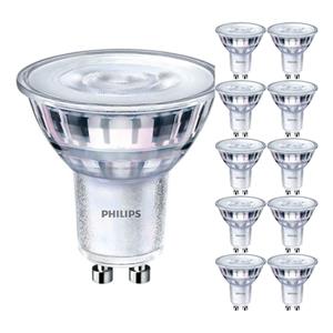 Philips Voordeelpak 10x  Corepro LEDspot GU10 PAR16 4.9W 485lm 36D - 840 | Vervanger voor 65W