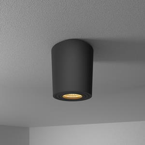 HOFTRONIC™ Paxton LED Opbouwspot plafond - Rond - Zwart - Aluminium met poedercoating - IP65 waterdicht voor binnen en buiten - incl. GU10 spot 2700K warm wit - 3 jaar garantie