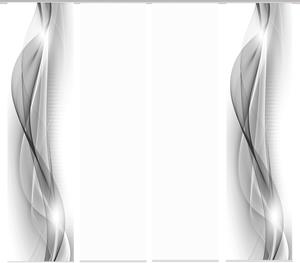 HOME WOHNIDEEN Paneelgordijn NEBLANA set van 4 Gordijnstof in zijde-look, digitaal bedrukt (4 stuks)